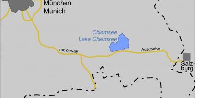 Žemėlapis ofmunich ežerų 