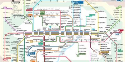 Miuncheno s1 traukinių žemėlapis