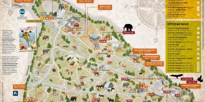 Žemėlapis miuncheno zoologijos sodas