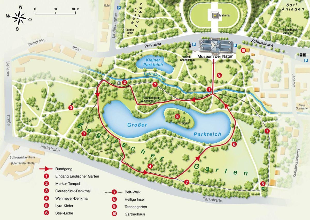 Žemėlapis englischer garten