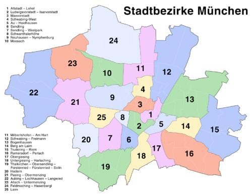 miuncheno vietovės žemėlapį