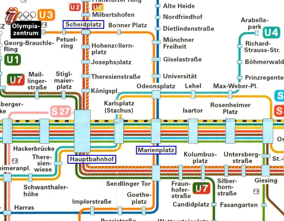 Žemėlapis miuncheno hauptbahnhof