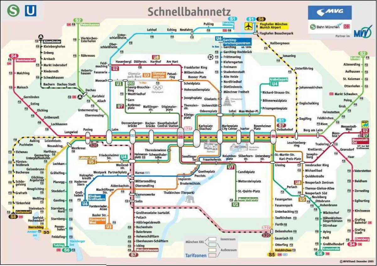 metro žemėlapis miunchenas