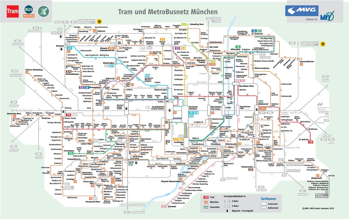 Žemėlapis miuncheno autobusų