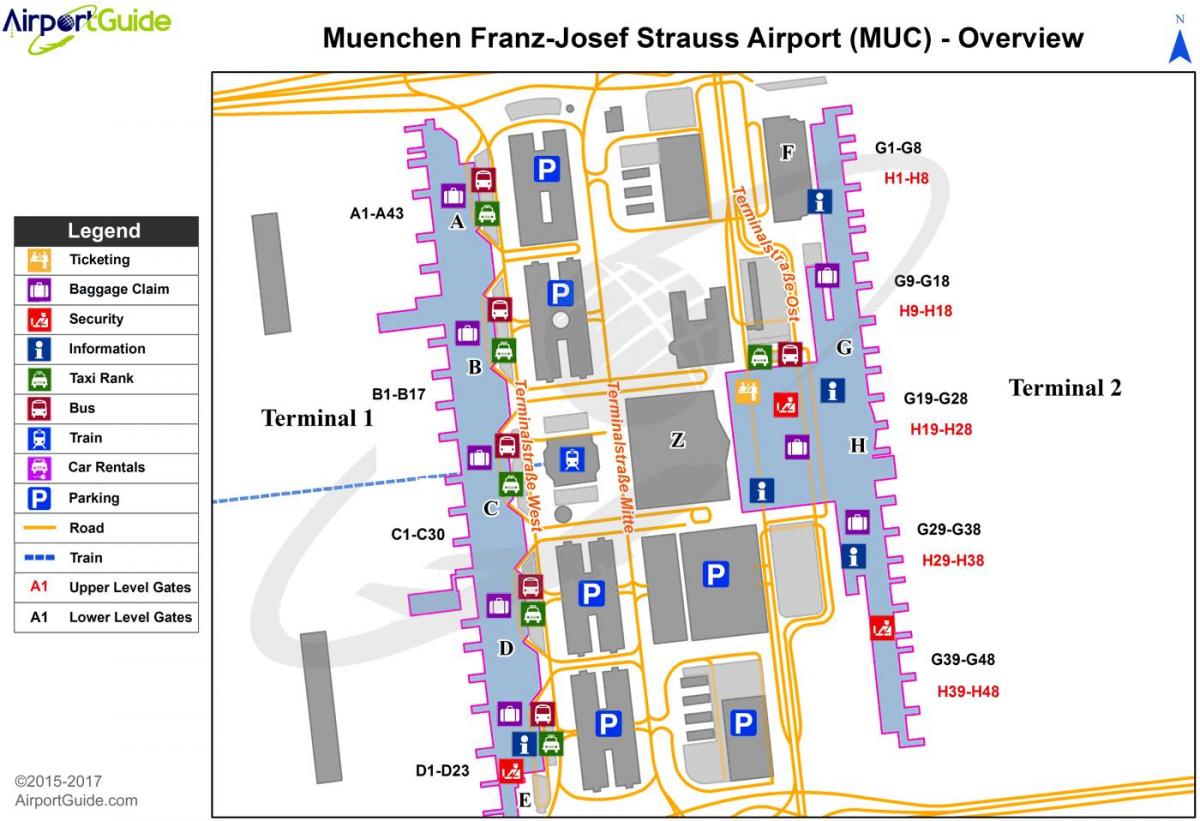 miuncheno tarptautinis oro uostas map