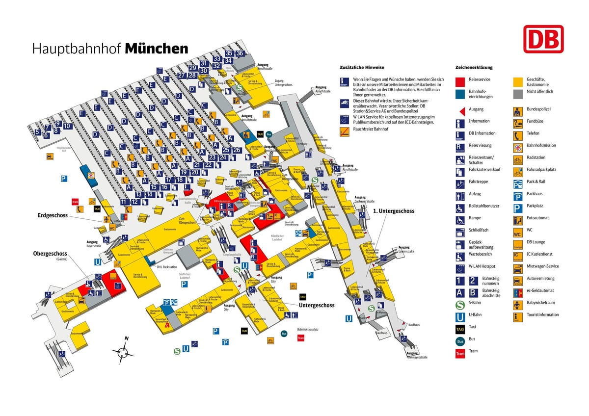 Žemėlapis muenchen hbf