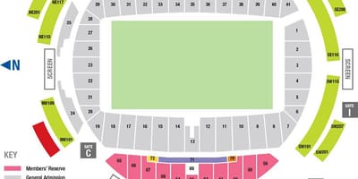 Žemėlapis allianz arena sėdynės 