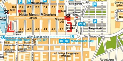 Miuncheno ost traukinių stotis map