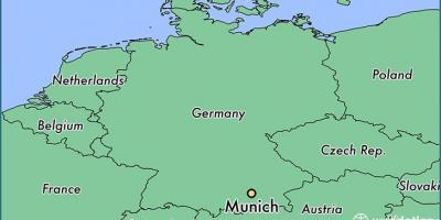 Miunchenas vokietija žemėlapyje