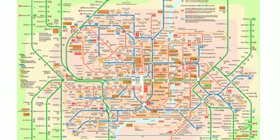 Miuncheno visuomeninio transporto žemėlapį