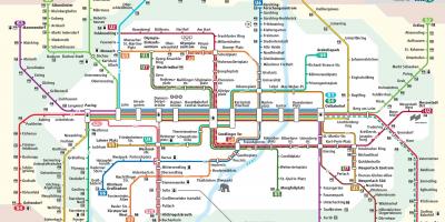 Miuncheno s traukinių žemėlapis