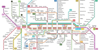 Miunchenas u bahn žemėlapyje
